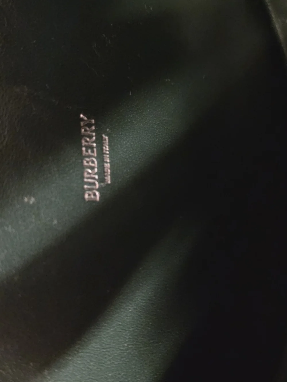 Burberry Black and Silver Monogram Saddle Pouch - Picture 5 of 6